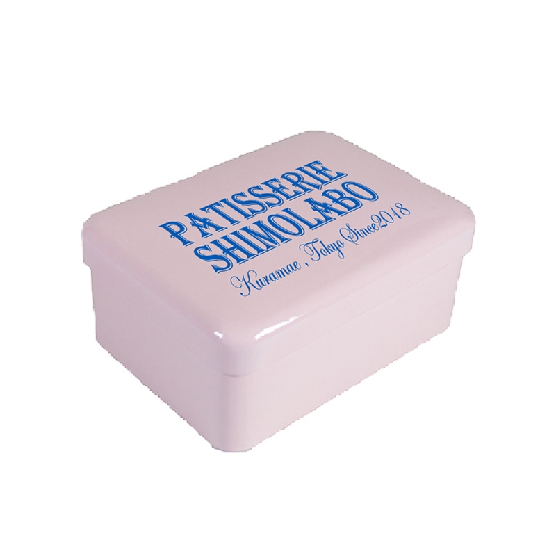 【オリジナル印刷】特注プティ缶 シルク1色印刷 ベビーピンク 80個