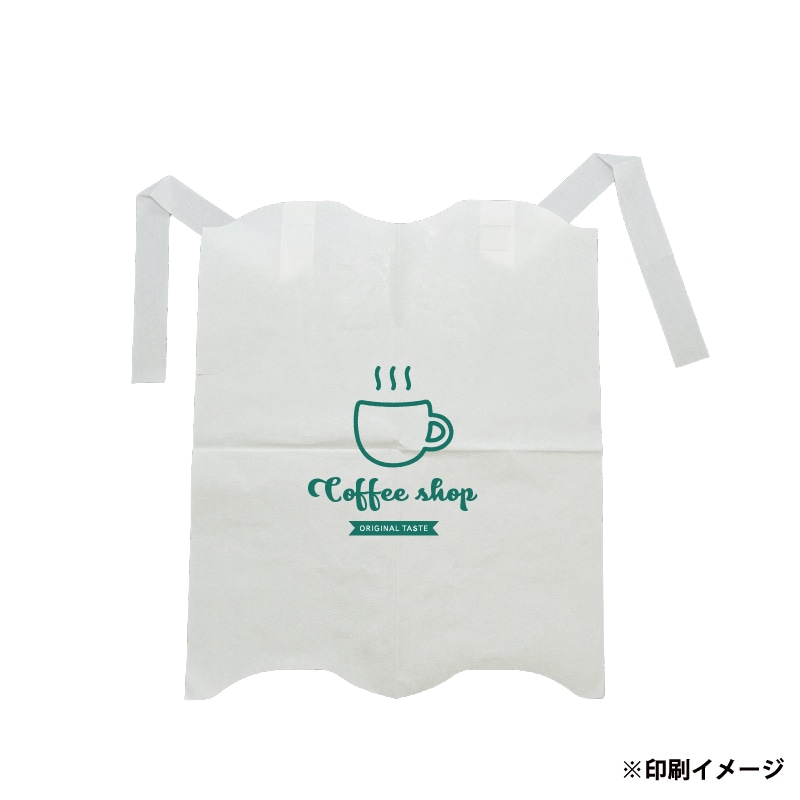 【オリジナル印刷】特注エルフエプロン 4折 1色印刷 6000枚