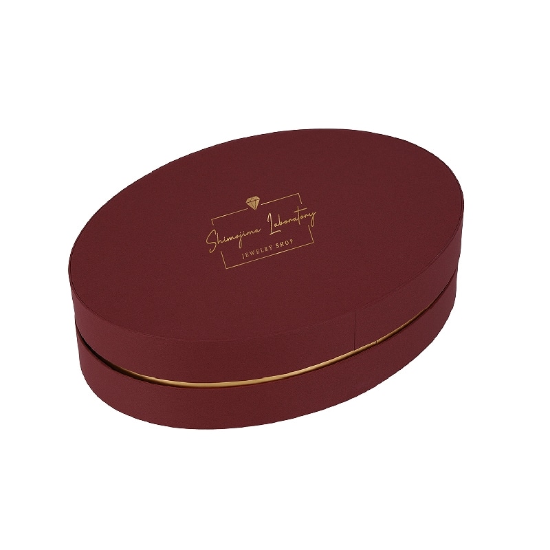 【オリジナル印刷】ギフトBOX オーバルコンビA　L1422 箔押し1色　1020個