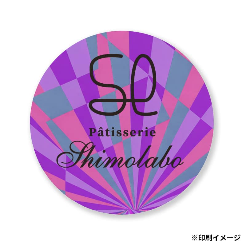 【オリジナル印刷】ケーキピック 丸型　直径25mm フルカラーオンデマンド印刷　1000枚