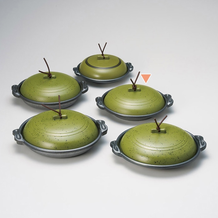 マイン 庵陶板 浅皿 うぐいす φ16 M10-568 1個（ご注文単位1個）【直送品】