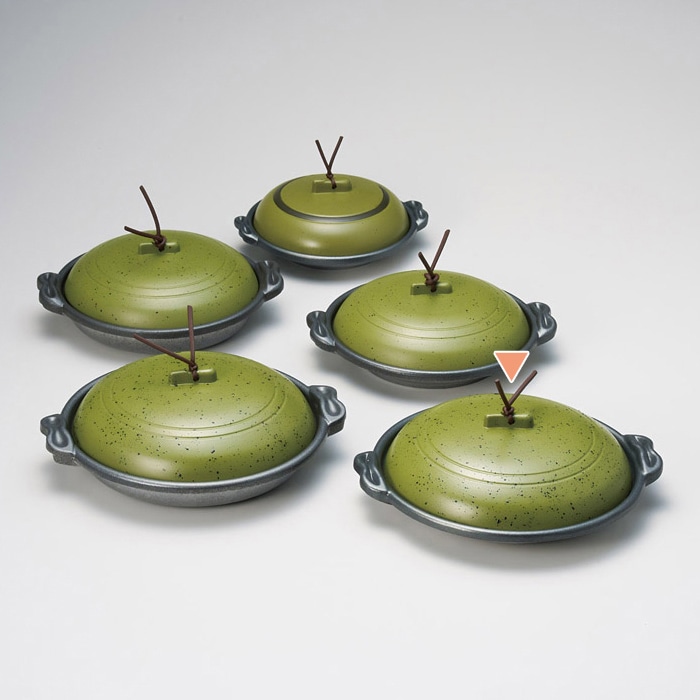 マイン 庵陶板 浅皿 うぐいす φ18 M10-570 1個(ご注文単位1個)【直送品】