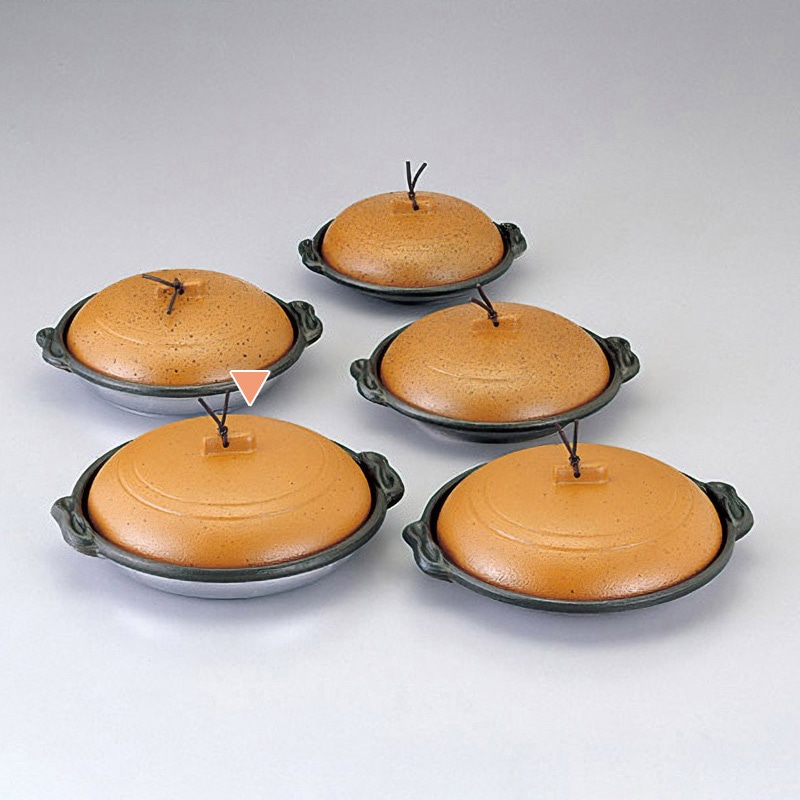 マイン 庵陶板 深皿 陶土 φ18 M10-576 1個(ご注文単位1個)【直送品】