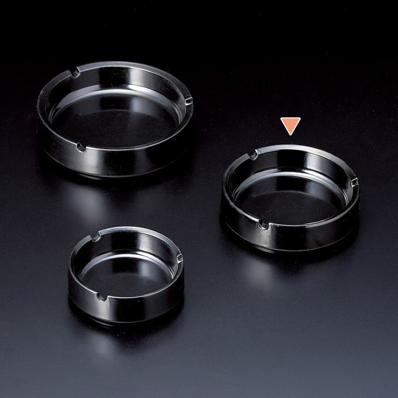 マイン 灰皿 中 黒 M10-818 1個（ご注文単位1個）【直送品】