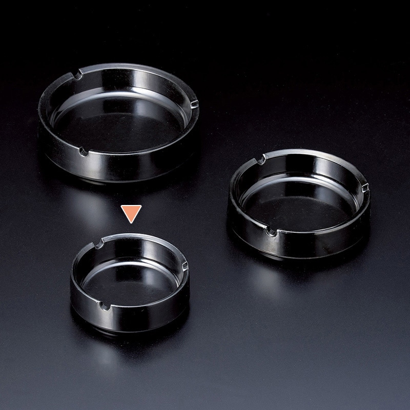 マイン 灰皿 小 黒 M10-819 1個（ご注文単位1個）【直送品】