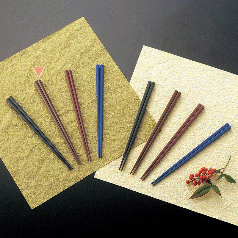 マイン SPS樹脂箸 六角 21cm 茶  M10-984 10膳/袋（ご注文単位10袋）【直送品】