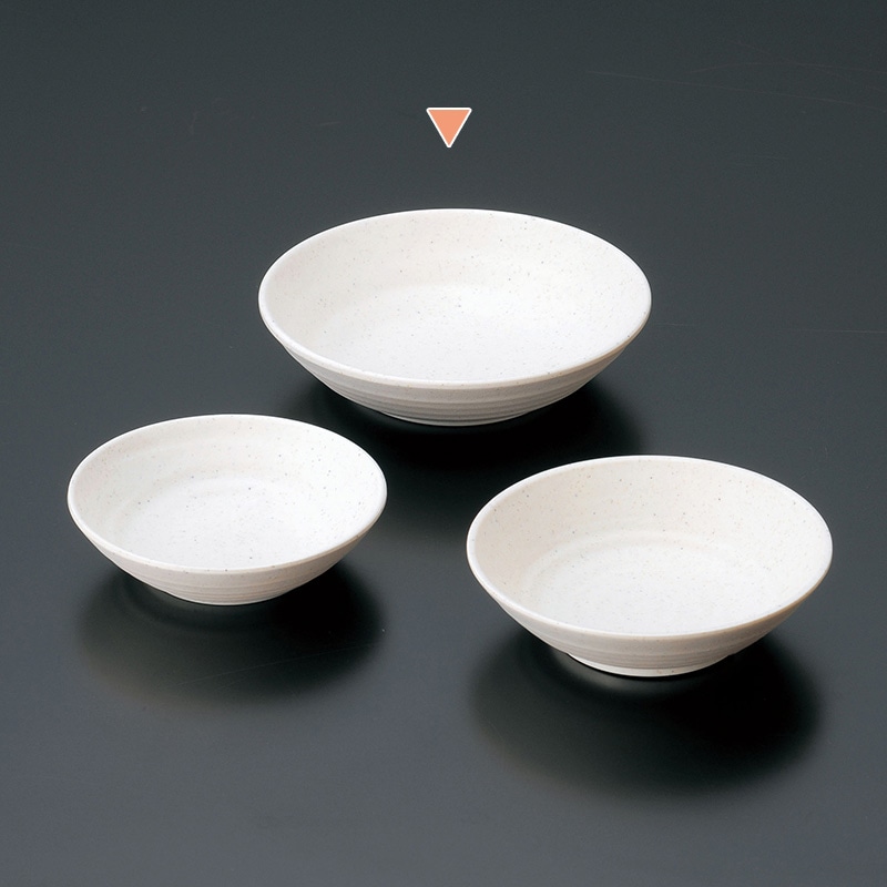 マイン メラミン食器　丸深皿　白 大 M11-106 5枚/束（ご注文単位1束）【直送品】