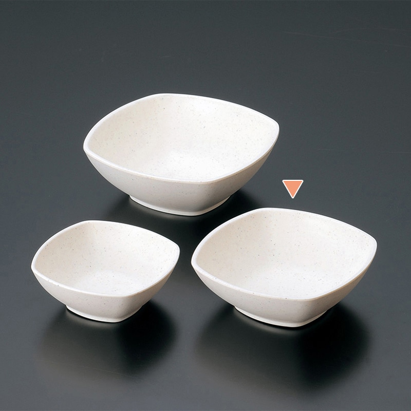 マイン メラミン角深皿 中 白 M11-110 1枚（ご注文単位5枚）【直送品】