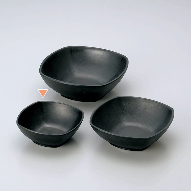 マイン メラミン角深皿 小 黒 M11-134 1枚（ご注文単位5枚）【直送品】