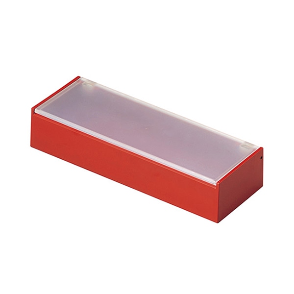 マイン 箸箱 葵 赤 アクリル蓋 M11-158 1個（ご注文単位1個）【直送品】