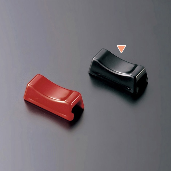 マイン 箸置き 小 黒 10個入 M11-190 1箱(ご注文単位1箱)【直送品】