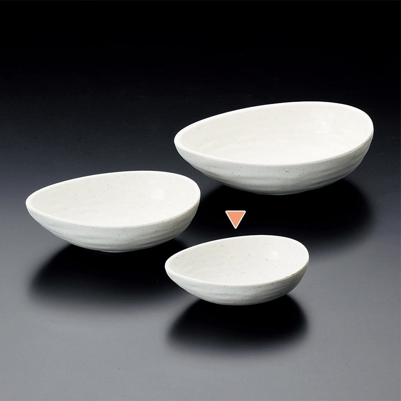 マイン メラミンくつわ鉢 小 白 M11-269 1枚(ご注文単位5枚)【直送品】