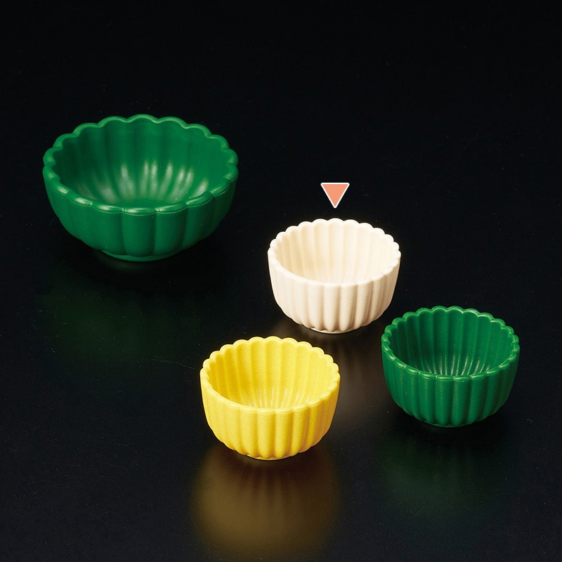 マイン 珍味入れ 菊 小 白 100個入 M11-343 1袋(ご注文単位1袋)【直送品】