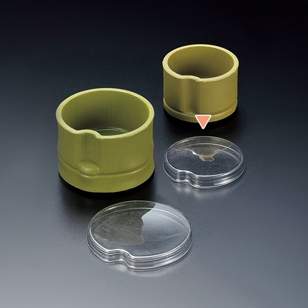 マイン 珍味入れ 竹 蓋 小用 透明 10個入 M11-350 1袋(ご注文単位1袋)【直送品】