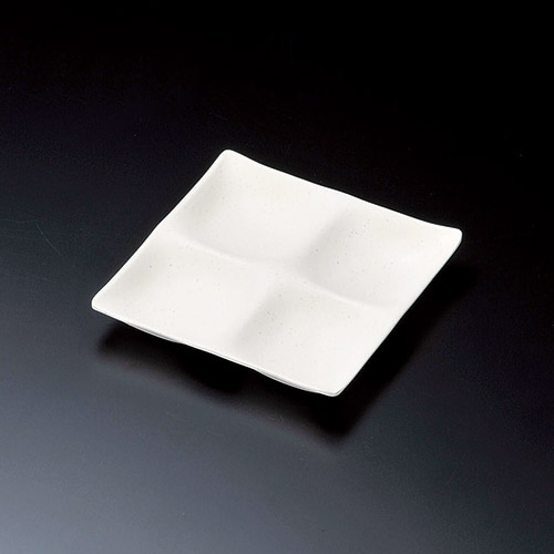 マイン 角プレート 四つ仕切り クリーム M11-359 1枚(ご注文単位1枚)【直送品】