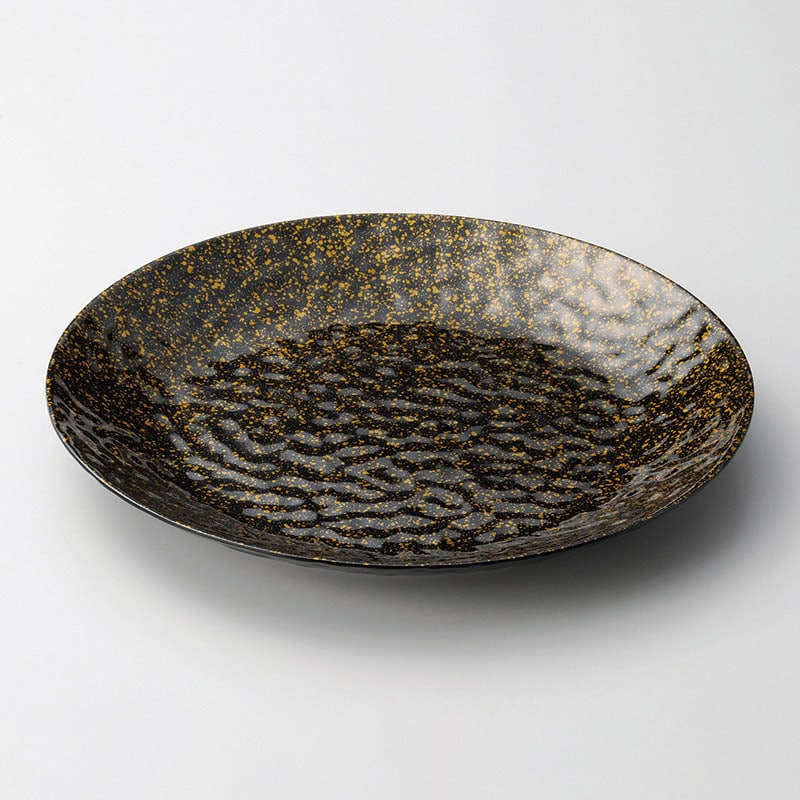 マイン メラミン食器 大皿 金ちらし φ36 M11-376 1枚(ご注文単位1枚)【直送品】