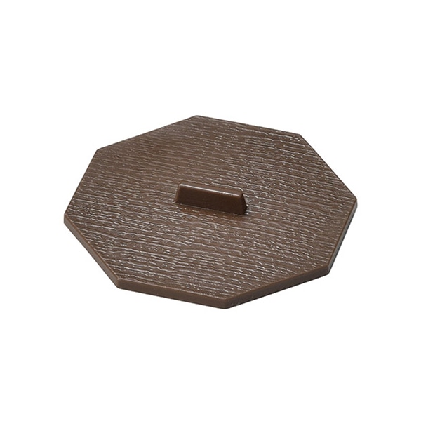 マイン 耐熱むし椀 蓋 大用 茶 M11-638 1個(ご注文単位5個)【直送品】