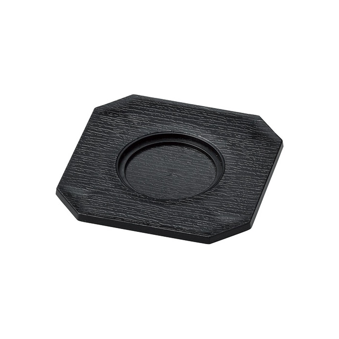 マイン 耐熱むし椀 台 大・小兼用 黒 M11-641 1個(ご注文単位5個)【直送品】