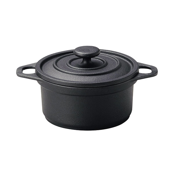 マイン 耐熱樹脂鍋 ミニココ φ10 ブラック M11-694 1個（ご注文単位1個）【直送品】