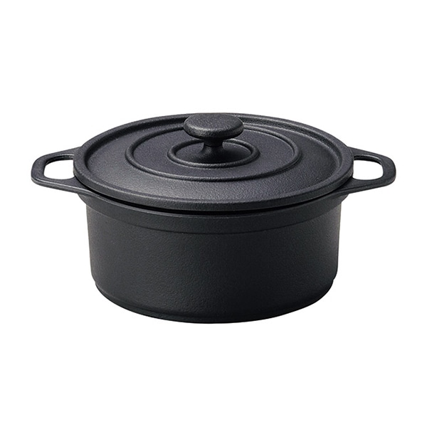 マイン 耐熱樹脂鍋 ミニココ φ12 ブラック M11-698 1個(ご注文単位1個)【直送品】