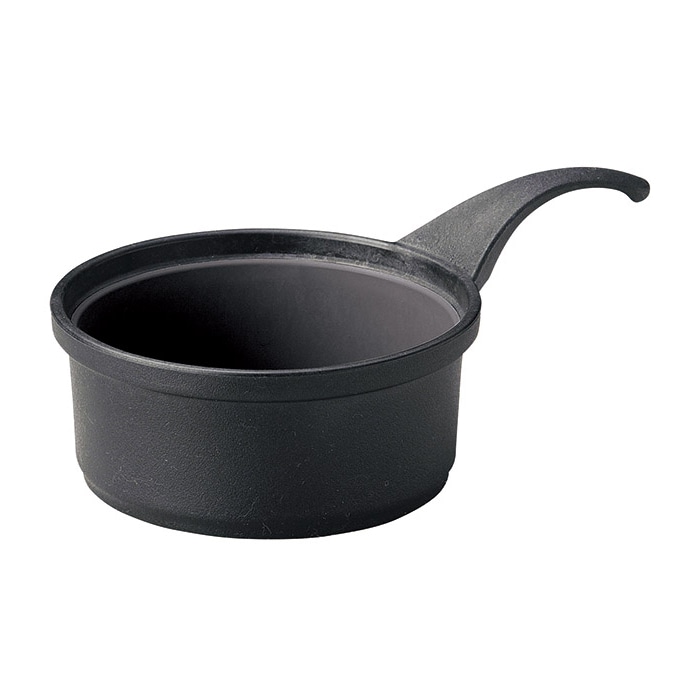 マイン 耐熱樹脂鍋 ミニココ φ12 柄付 ブラック M11-706 1個（ご注文単位1個）【直送品】