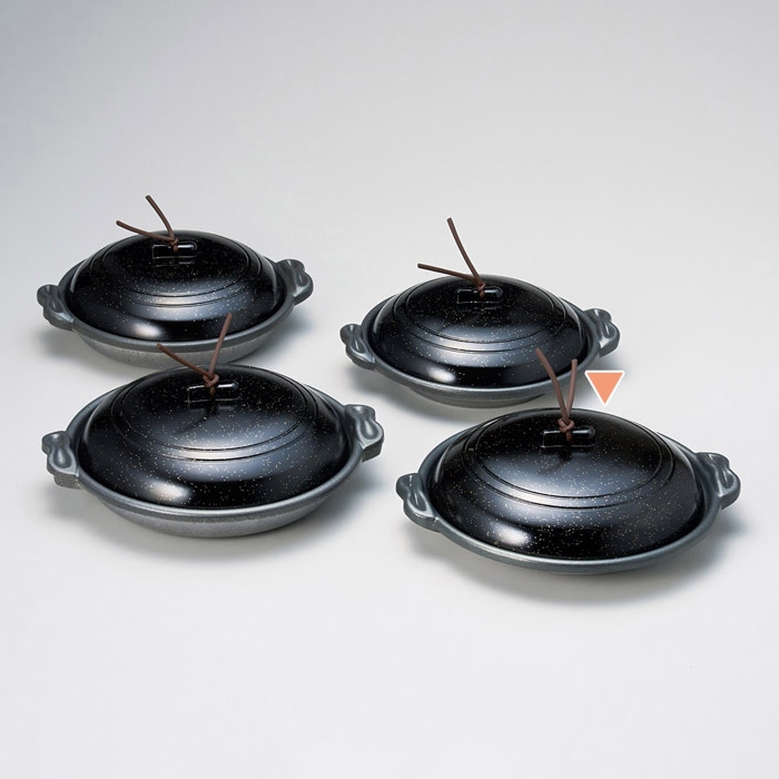 マイン 庵陶板 浅皿 金ちらし φ18 M11-732 1個(ご注文単位1個)【直送品】