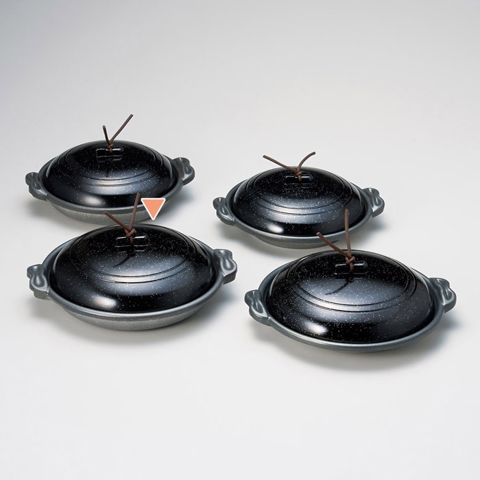 マイン 庵陶板 深皿 銀ちらし φ18 M11-737 1個(ご注文単位1個)【直送品】