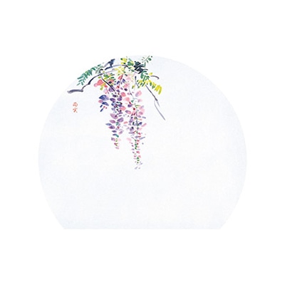 マイン 敷紙 四季紙 富久寿 尺3 半月 藤 100枚入 M30-330 1束（ご注文単位1束）【直送品】