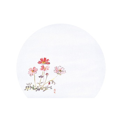 マイン 敷紙 四季紙 富久寿 尺3 半月 秋桜 100枚入 M30-333 1束（ご注文単位1束）【直送品】