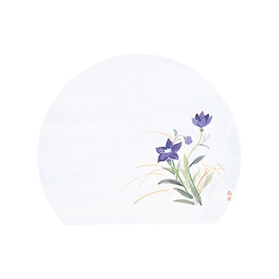 マイン 敷紙 四季紙 富久寿 尺3 半月 ききょう 100枚入 M30-334 1束（ご注文単位1束）【直送品】