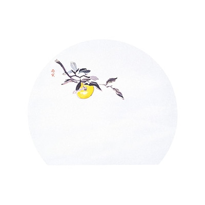 マイン 敷紙 四季紙 富久寿 尺3 半月 ゆず 100枚入 M30-336 1束（ご注文単位1束）【直送品】