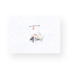 マイン 敷紙 鮮度保持紙 小 宝船 100枚入 M30-377 1束（ご注文単位1束）【直送品】