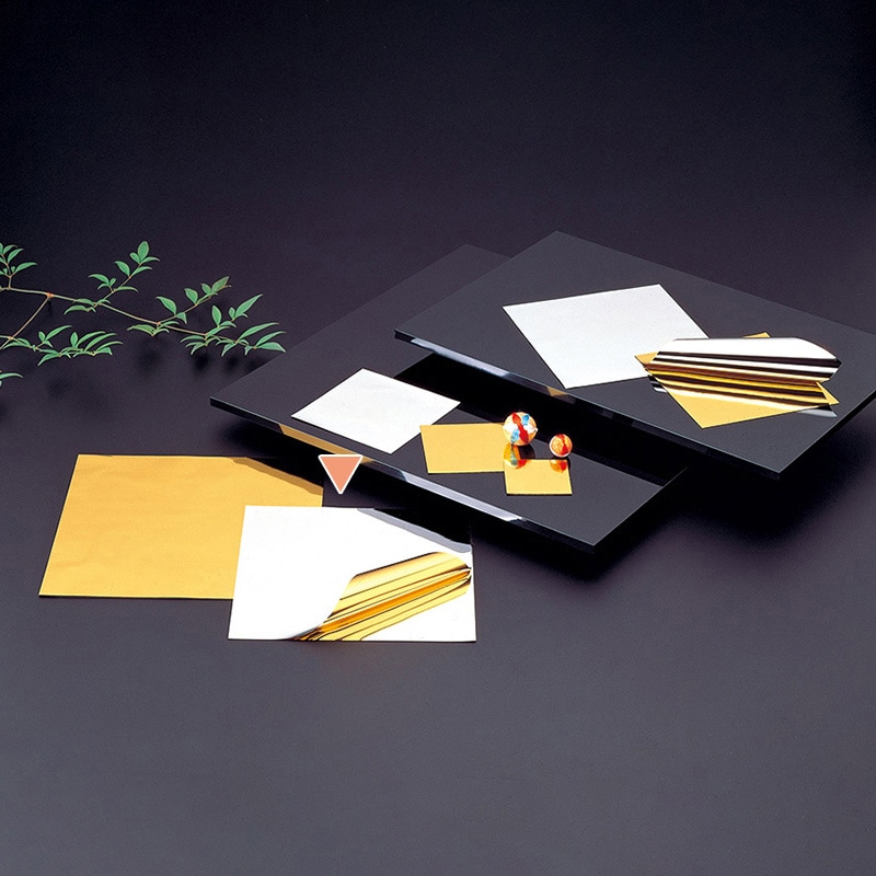 マイン 敷紙 懐敷金銀 21角 500枚入 M30-439 1束（ご注文単位1束）【直送品】