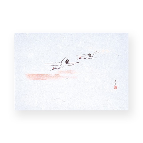 マイン 敷紙 四季紙 萬寿 双鶴 100枚入 M33-097 1束(ご注文単位1束)【直送品】