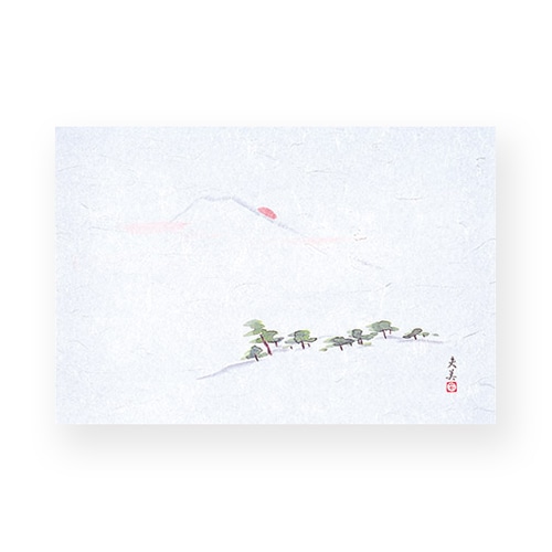 マイン 敷紙 四季紙 萬寿 富士山 100枚入 M33-099 1束(ご注文単位1束)【直送品】