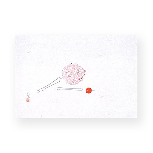 マイン 敷紙 四季紙 萬寿 花かんざし 100枚入 M33-104 1束(ご注文単位1束)【直送品】