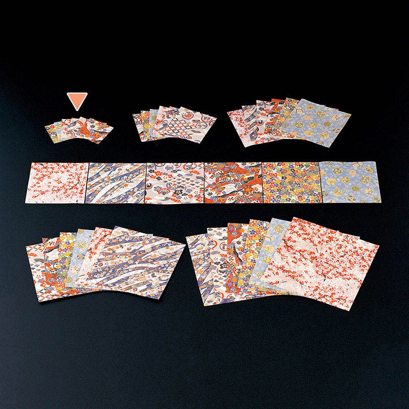 マイン 敷紙 千代紙セット 6角 1200枚入 M33-128 1束(ご注文単位1束)【直送品】