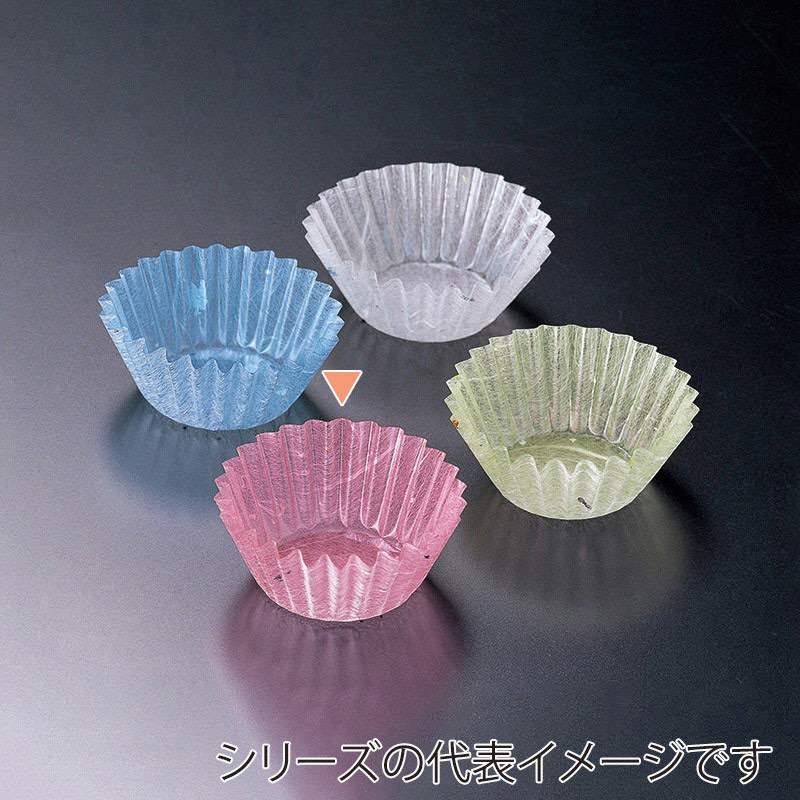 マイン フードケース グルメカップ 金箔紙 厚口 φ75 桃 300枚入 M33-535 1束(ご注文単位1束)【直送品】