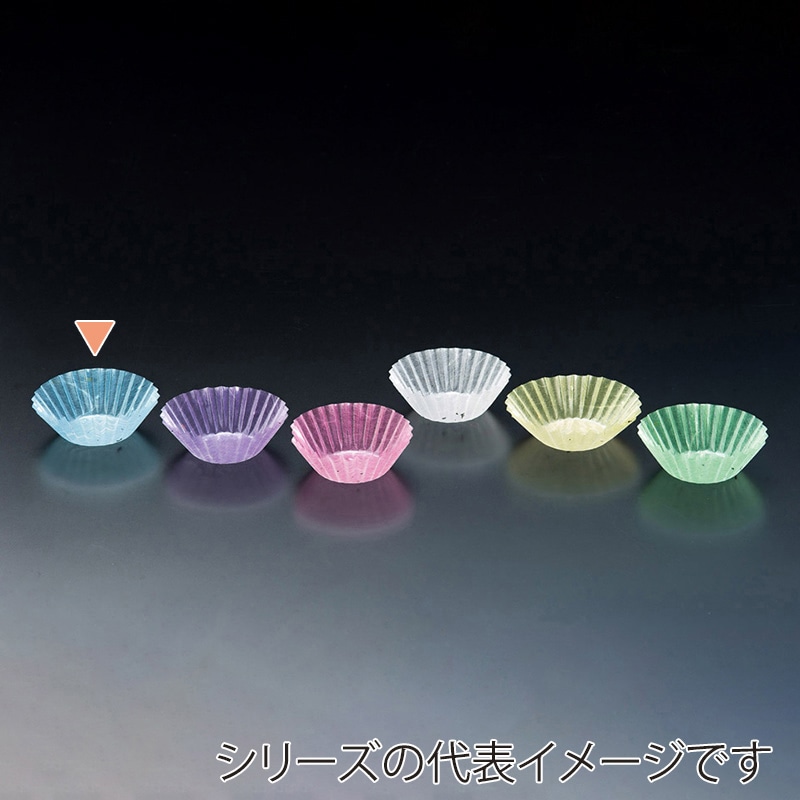 マイン フードケース グルメカップ 金箔紙 φ60 青 500枚入 M33-563 1束（ご注文単位1束）【直送品】