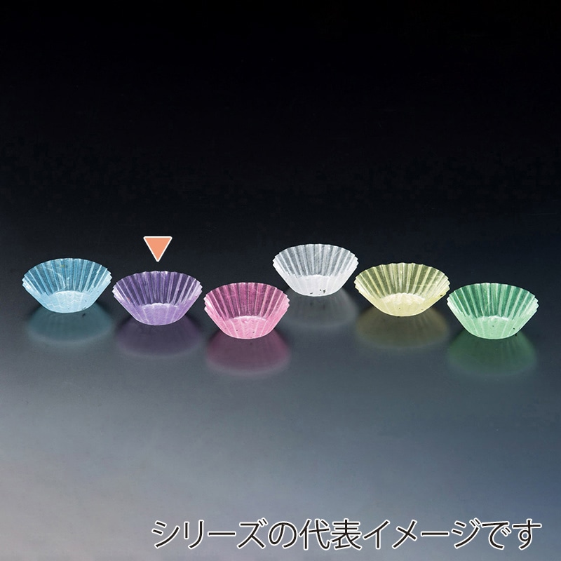 マイン フードケース グルメカップ 金箔紙 φ60 紫 500枚入 M33-569 1束（ご注文単位1束）【直送品】