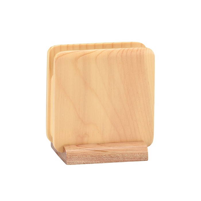 マイン ナフキン立て 角 ナチュラル M40-568 1個（ご注文単位1個）【直送品】