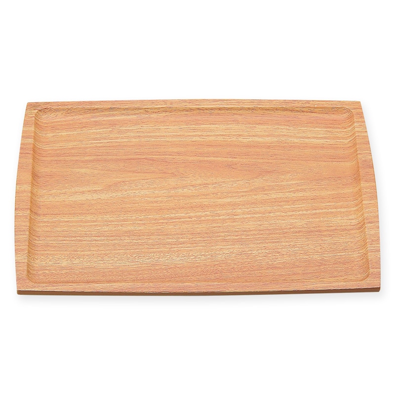 マイン 長角盆 ノンスリップ 420×320 M44-357 薄木目 10枚/箱(ご注文単位1箱)【直送品】