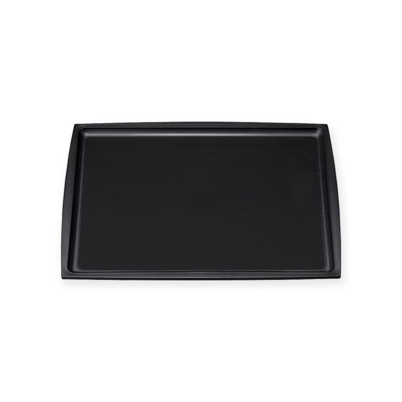 マイン 長角盆 ノンスリップ 330×240 M44-401 ブラック 10枚/箱(ご注文単位1箱)【直送品】