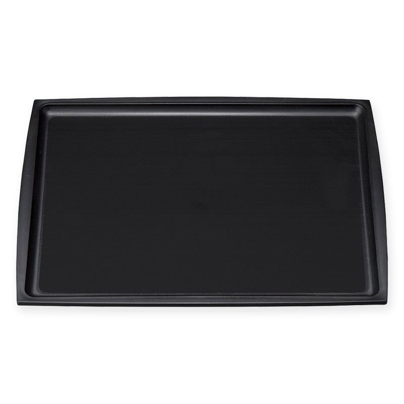 マイン 長角盆 ノンスリップ 420×320 M44-404 ブラック 10枚/箱(ご注文単位1箱)【直送品】