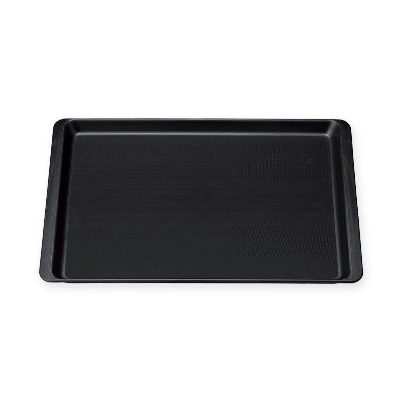 マイン 長角盆 ノンスリップ 360×252 M44-407 ブラック 10枚/箱(ご注文単位1箱)【直送品】