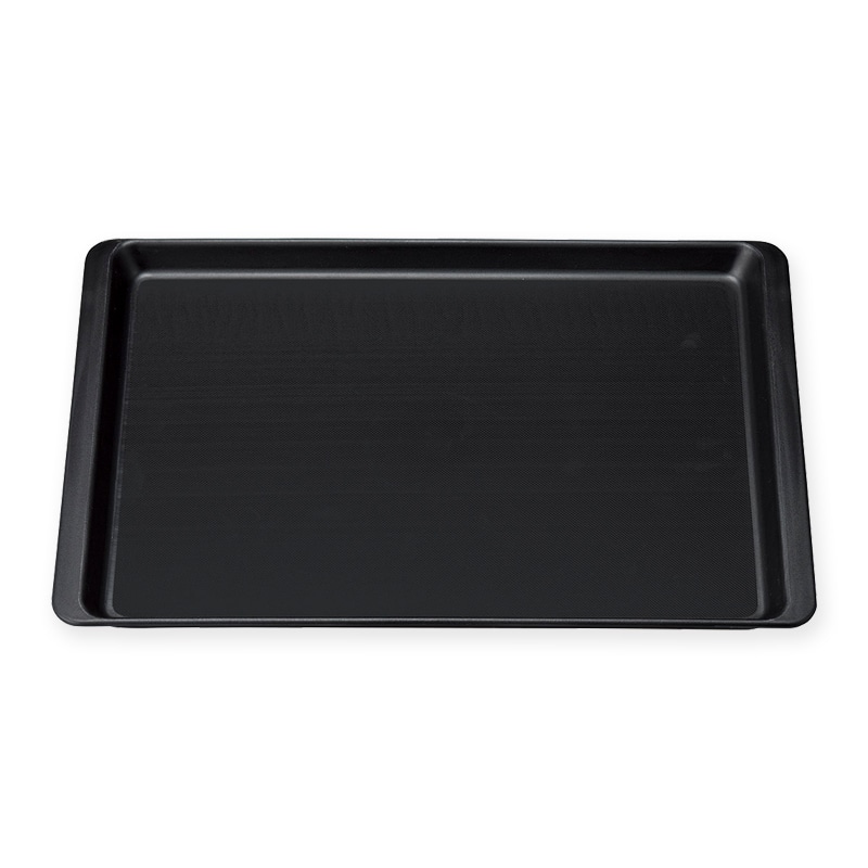 マイン 長角盆 ノンスリップ 390×273 M44-408 ブラック 10枚/箱(ご注文単位1箱)【直送品】