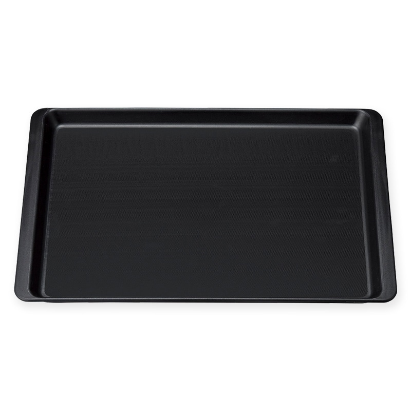 マイン 長角盆 ノンスリップ 420×294 M44-409 ブラック 10枚/箱(ご注文単位1箱)【直送品】