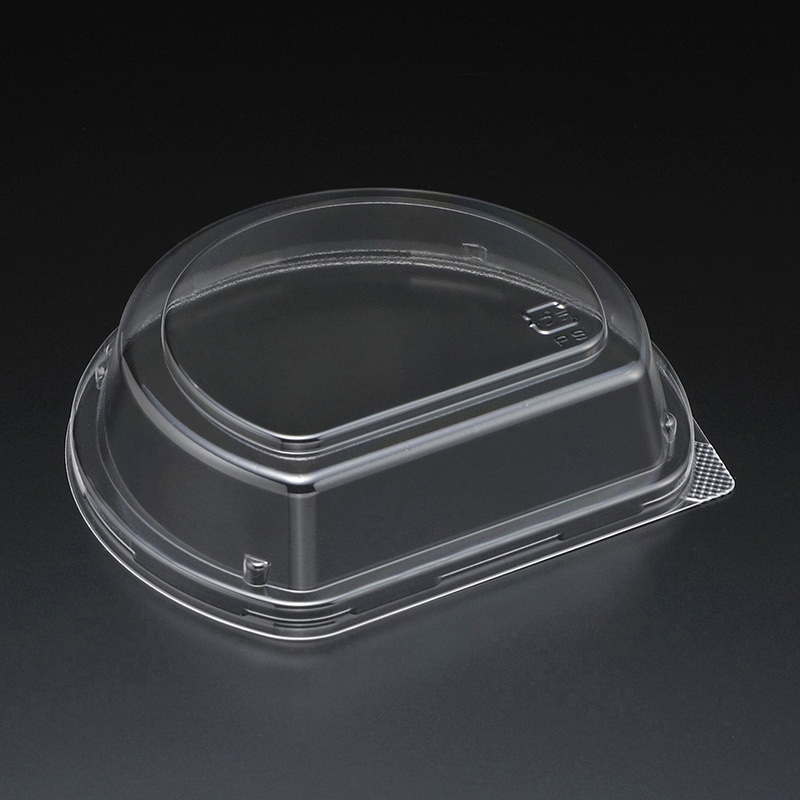 スミ 食品容器 エスコン 蓋 F半月 透明 100個/袋（ご注文単位20袋）【直送品】