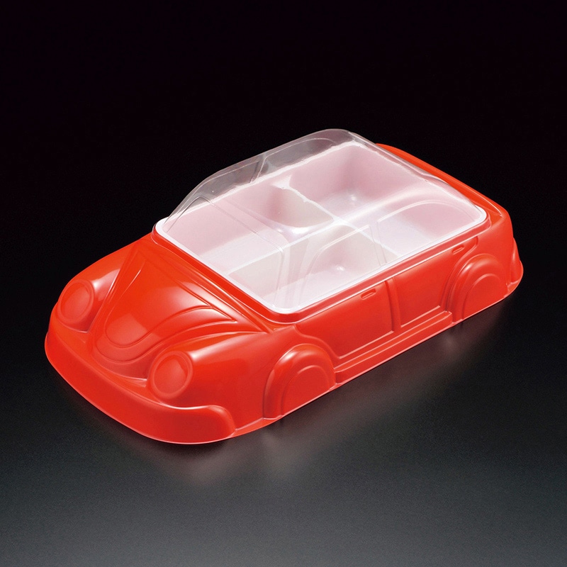 スミ 弁当容器 エスコン S-905セット レッド 10個/袋（ご注文単位20袋）【直送品】