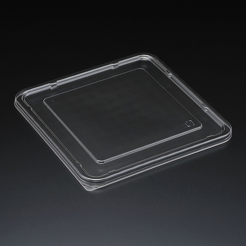 スミ 食品容器 エスコン 蓋 F折500 透明 100個/袋(ご注文単位9袋)【直送品】